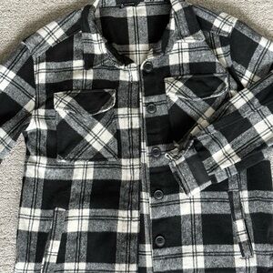 Black and White Plaid Jacket